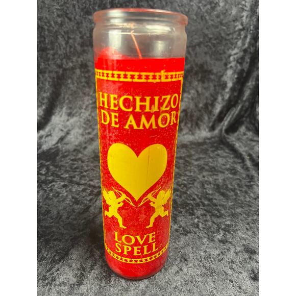 Red Love Spell 7-Day Candle Hechizo De Amor - Picture 1 of 4